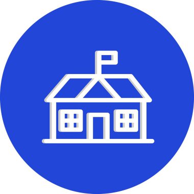 Modern ev simgesinin vektör illüstrasyonu