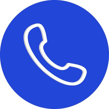 Bir telefon simgesinin vektör illüstrasyonu