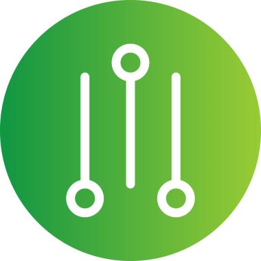 Beyaz arkaplanda vektör dengeli düz simge