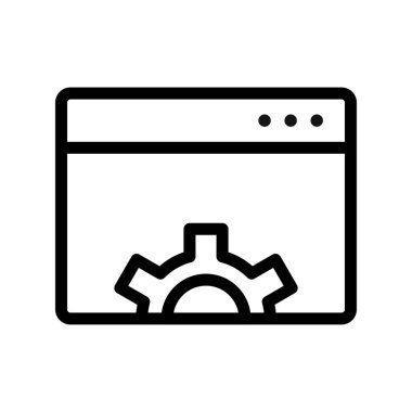 vektör Tarayıcı ayarı simgesi 