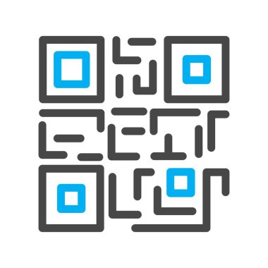 vektör Ar kod simgesi 