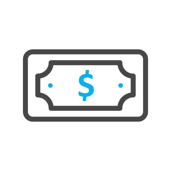 Vector Dollar Note Icon — Stock Vector