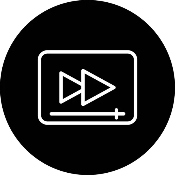 Video Symbol Vektorillustration — Stockvektor