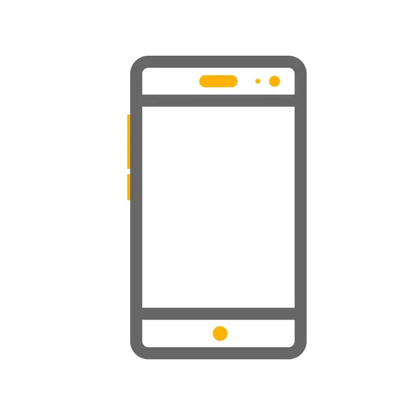 Smartphone Icon Flat Design — Stock Vector