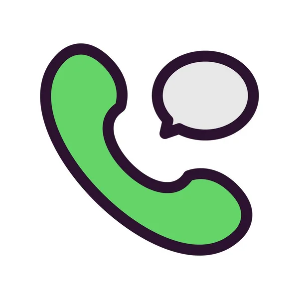 Vector Call Chat Icon — Stock Vector