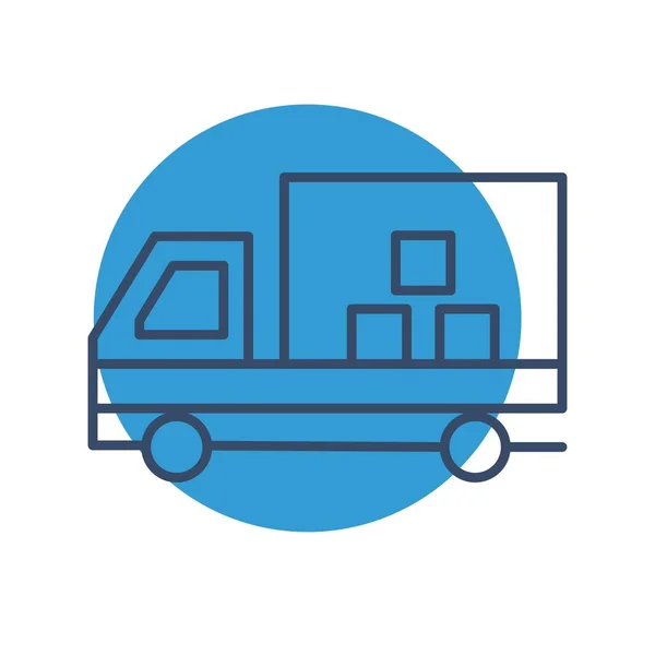 Vektor Delivery Truck Symbol — Stockvektor