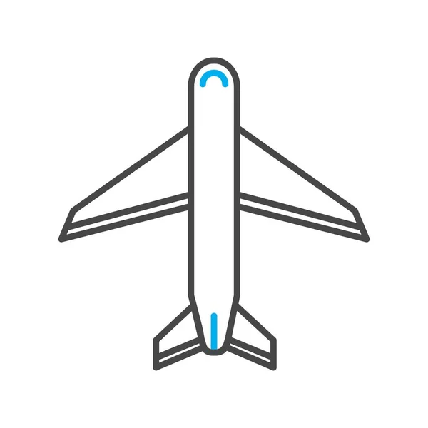 Icono Avión Vector Ilustración — Vector de stock