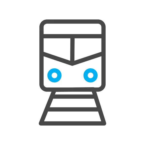 Tren Icono Vector Ilustración — Vector de stock