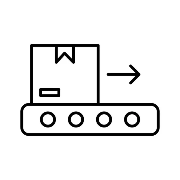 Ikon Sabuk Conveyor Vektor - Stok Vektor