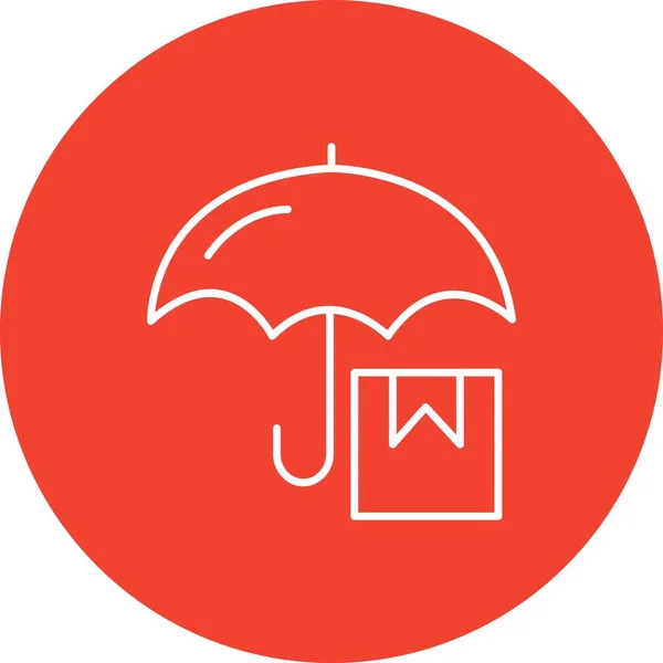 Umbrella Icon Vector Illustration — Stock Vector