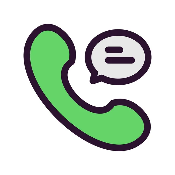 Vector Call Chat Pictogram — Stockvector