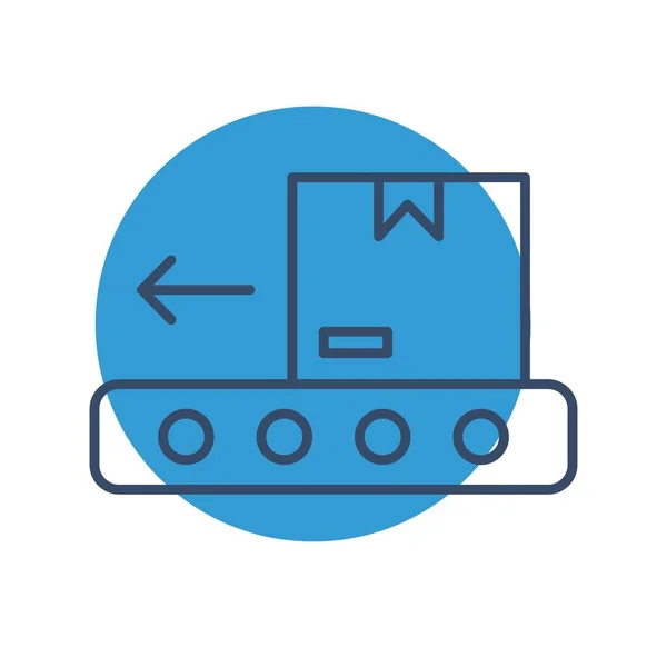 Vektor Logistik Conveyor Symbol — Stockvektor