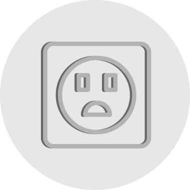 Bir gülen yüzün vektör çizimi