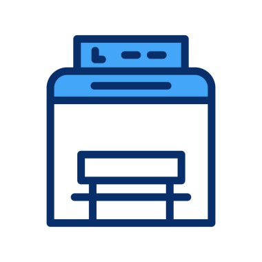 vektör Otobüs Durdurma simgesi 