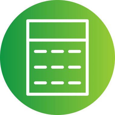 Beyaz arkaplan üzerindeki vektör düz simgesi