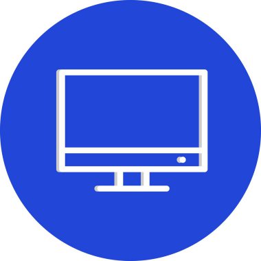 bilgisayar simgesi vektörü beyaz arkaplanda izole edildi