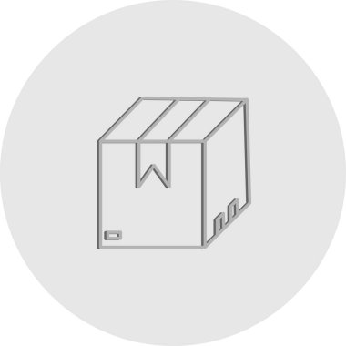 Kutu Simgesinin Vektör illüstrasyonu