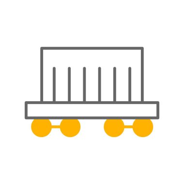 vektör Kargo Treni simgesi 