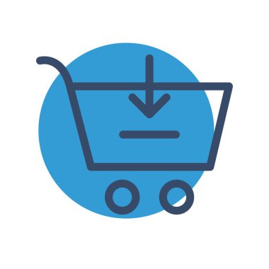 Beyaz arkaplana düz simge ekle