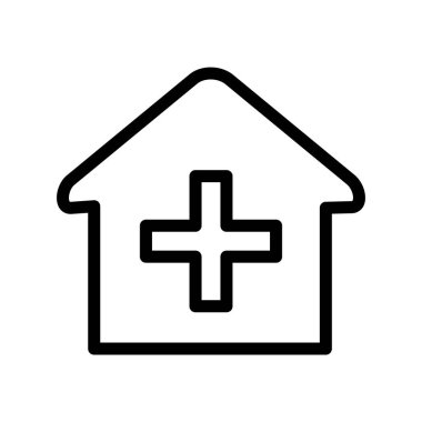 Hastane Simgesi Vektör İllüstrasyonu