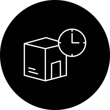 Saat simgesinin vektör illüstrasyon tasarımı