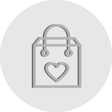 Vektör alışveriş torbası simgesi 