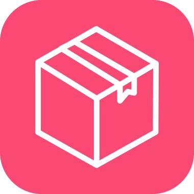 Kutu Simgesinin Vektör illüstrasyonu