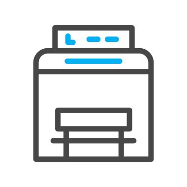 Seo çizgi simgesinin vektör illüstrasyonu