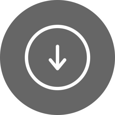 Beyaz arkaplanda düz simge indir