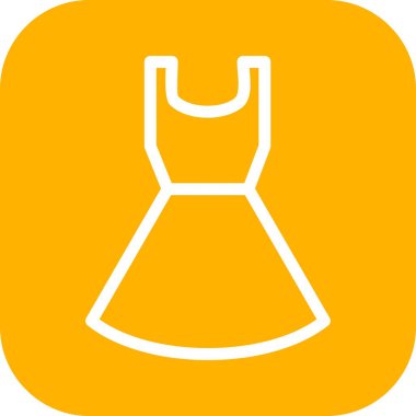 elbise simgesi vektör illüstrasyonu