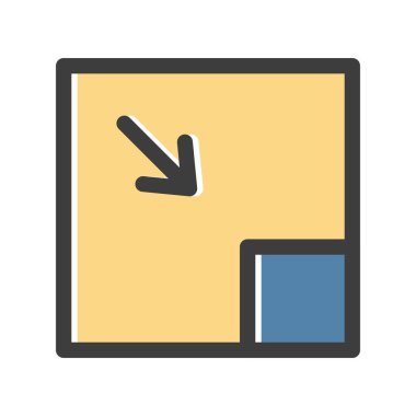 Beyaz arkaplan üzerindeki düz simgeyi büyüt