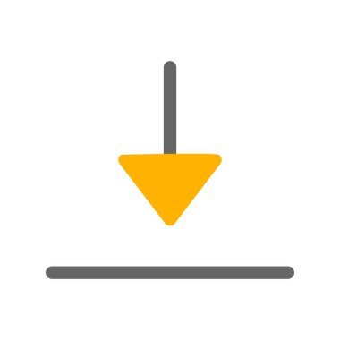 Beyaz arkaplanda düz simge indir