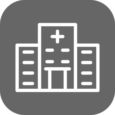 Otel web sitesi simgesi. Eczane, hastane, tıp fakültesi