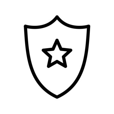 Beyaz arkaplanda vektör Kalkanı düz simgesi