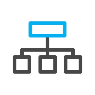 Beyaz arkaplanda vektör sunucusu düz simgesi