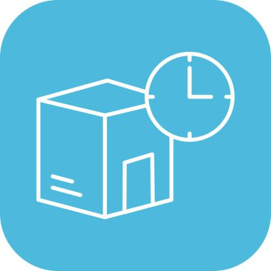 Zaman Simgesinde Vektör Teslimatı 