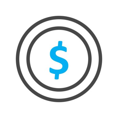 Dolar simgesi vektör illüstrasyonu