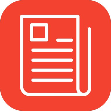 dosya biçimi yuvarlanmış kare simgesi.