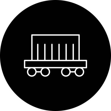 Kamyonun siyah beyaz vektör simgesi