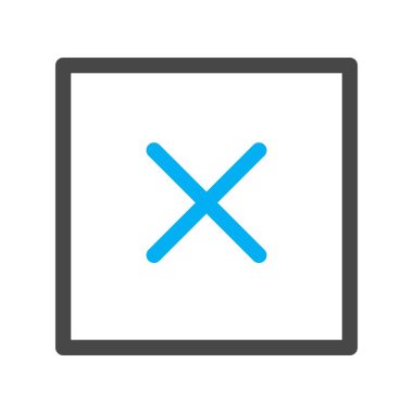 Beyaz arkaplanda düz vektör bloğu simgesi