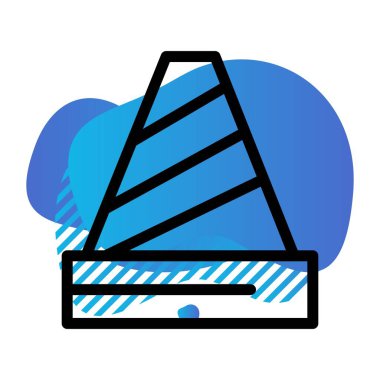 Modern yapı simgesinin vektör illüstrasyonu