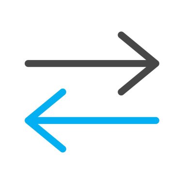 vektör Sol Sağ Yönlendirme simgesi 