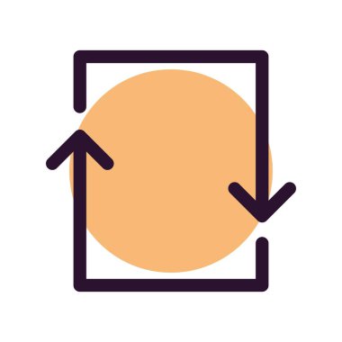 Beyaz arkaplanda yassı simgeyi yenile