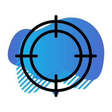 Hedef simgenin vektör illüstrasyonu