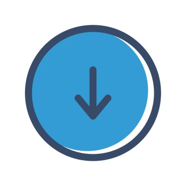 Beyaz arkaplanda düz simge indir