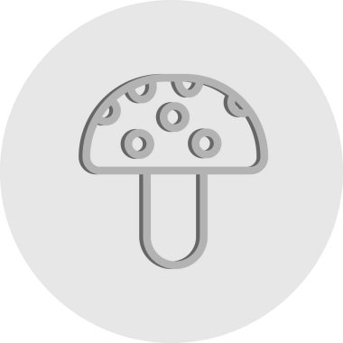 mantar simgesi vektör illüstrasyonu