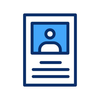 belge simgesi vektör illüstrasyonu