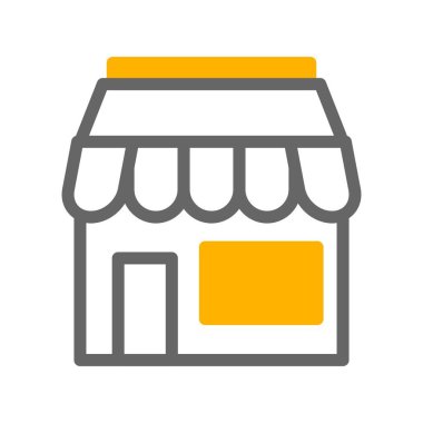 Dükkan ikonu. vektör illüstrasyonu