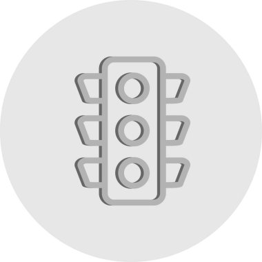 vektör trafik sinyal simgesi 