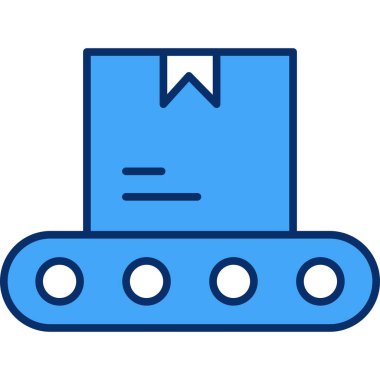 lojistik dağıtım vektör simgesi